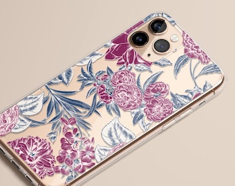 iPhone 15 Case, iPhone 14 Case, iPhone 13 Case, Floral, iPhone 12 Case, iPhone 15 Pro Case, Clear, iPhone 14 Pro Case, iPhone Case, Floral
