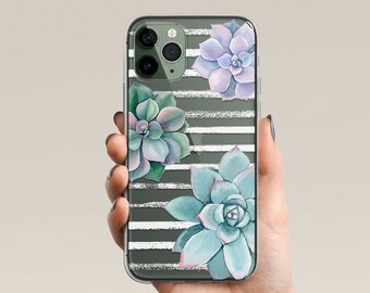 iPhone 15 Case, Succulent Favor, iPhone 14 Pro Case, iPhone 13 Case, iPhone 12 Case, iPhone 11, Clear, Case, iPhone 15 Pro Case, Galaxy Case