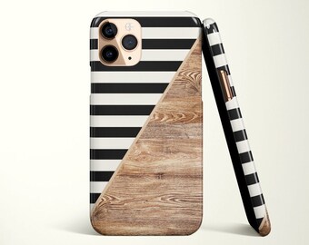 iPhone 12 Case, iPhone 14 Case, iPhone 15 Case, Modern Stripes, Wood Style, Galaxy Case, iPhone 15 Pro Case, iPhone 13 Case, Stripes Wood