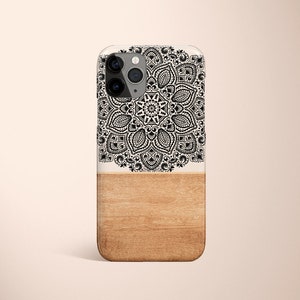 iPhone 12 Case, iPhone 15 Case, iPhone 14 Case, iPhone 13 Case, Tough Case, Wood, Mandala, iPhone 11 Pro Case, iPhone Case, Galaxy Case
