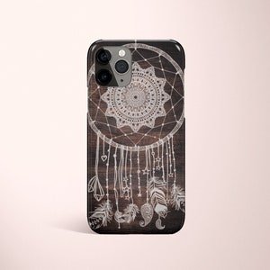 iPhone 12 Case, iPhone 12 Pro Case, iPhone 15 Case, iPhone 12 Pro Max Case, Dreamcatcher, Wood, iPhone 14 Case, iPhone X Case, Bohemian