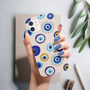 Evil Eyes iPhone 15 Case iPhone 13 Case Eyes Amulets iPhone 14 Pro iPhone 12 iPhone 15 Pro Max Talismans iPhone 11 Cover Galaxy Case Ethnic