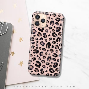 iPhone 15 Pro Case, Leopard Print, Case, iPhone 15 Case, iPhone 12, iPhone X, iPhone 13, Animal Print, Pink, Trendy, Galaxy Case, Galaxy S23