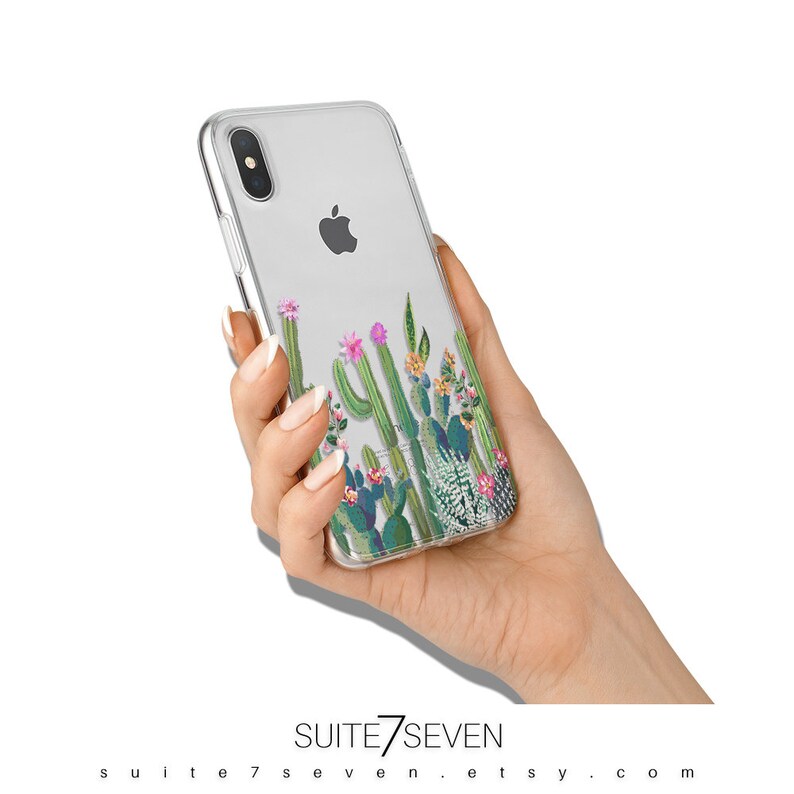 iPhone 12 Case, Cactus, iPhone 15 Case, iPhone 14 Case, iPhone 13 Pro Case, iPhone 11 Case, iPhone Case, Clear, Galaxy Case, Floral, Gift image 6