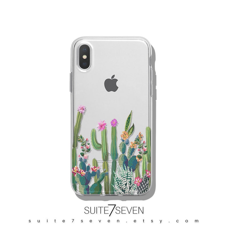 iPhone 12 Case, Cactus, iPhone 15 Case, iPhone 14 Case, iPhone 13 Pro Case, iPhone 11 Case, iPhone Case, Clear, Galaxy Case, Floral, Gift image 3