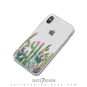 iPhone 12 Case, Cactus, iPhone 15 Case, iPhone 14 Case, iPhone 13 Pro Case, iPhone 11 Case, iPhone Case, Clear, Galaxy Case, Floral, Gift image 4