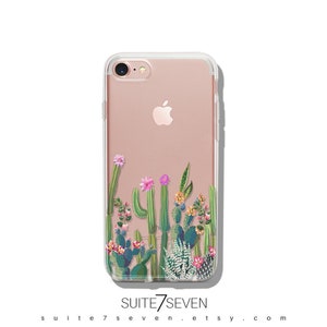 iPhone 12 Case, Cactus, iPhone 15 Case, iPhone 14 Case, iPhone 13 Pro Case, iPhone 11 Case, iPhone Case, Clear, Galaxy Case, Floral, Gift image 2