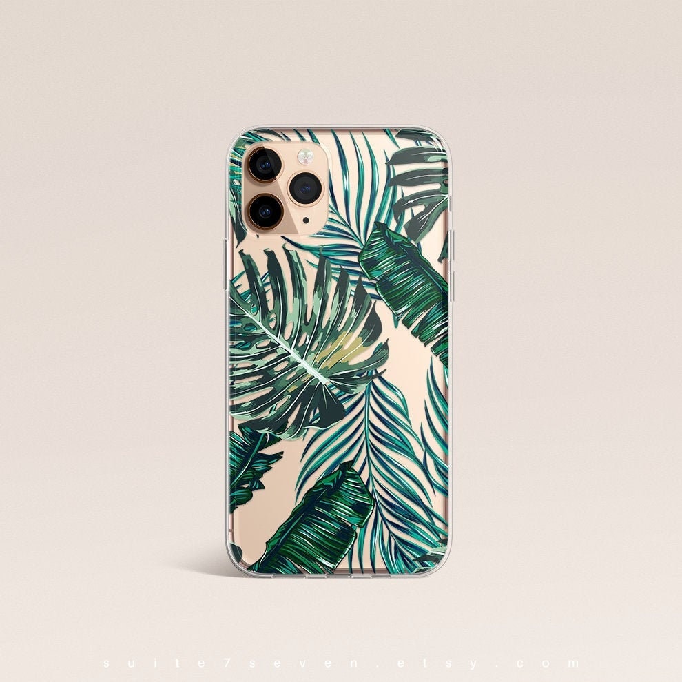 Tropic iPhone 12 Mini Case Leaves iPhone 11 Pro Case Palms iPhone XS Max Case Silicone iPhone 8 Plus Case iPhone XR Case TPU iPhone X Case