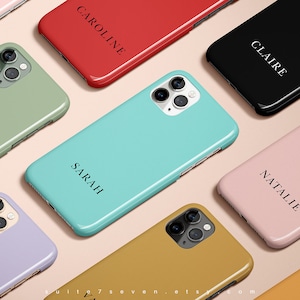 iPhone Case Monogram Case iPhone 12 iPhone 13 iPhone 15 iPhone 14 Case Personalized Case Name Initials iPhone 15 Pro Max Case Galaxy Case