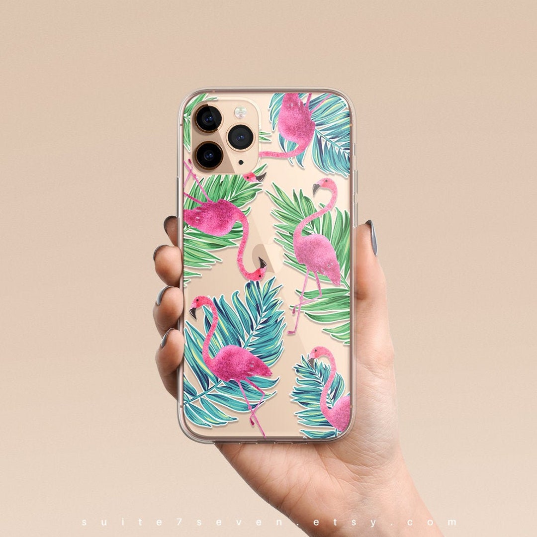 IPhone 15 Case, Flamingos, iPhone 14 Pro Case, Clear Case, iPhone 13