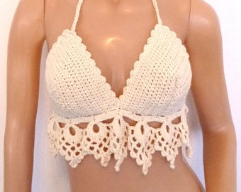 Crochet top crochet bikini top Bikini top Crochet crop top