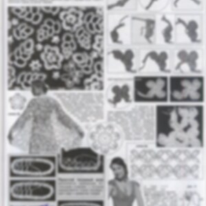 Irish crochet patterns ONLY DIAGRAMS & PHOTOS for expert crocheters in russian E-book-old magazine image 3