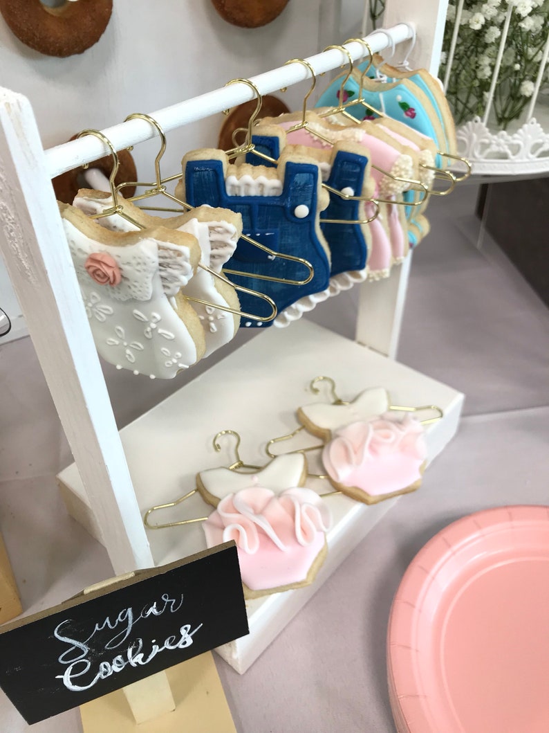 Baby shower cookies baby outfit cookies on hangers Etsy