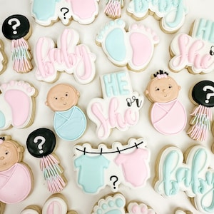 1/DZ Gender reveal cookies