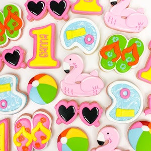 1/DZ Pool party cookies | Summer fun cookies