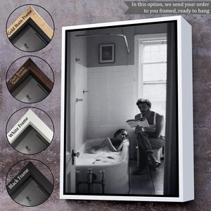 Man Reading A Book To A Woman İn The Bathtub Painting