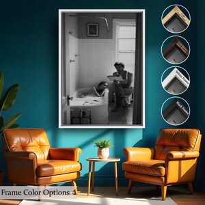 Man Reading A Book To A Woman İn The Bathtub Painting