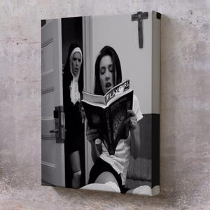 Captured Nun Painting, Framed Canvas Wall Art, Religious Canvas Print, Religious Canvas Wall Art, Large Wall Art, Housewarming Gifts