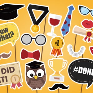 Graduation Photo Booth Props, Graduation Photobooth, Graduation Props ...