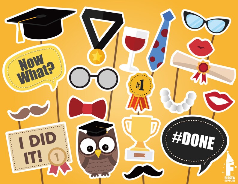 Graduation Party Props Graduation Props Graduation Photo Booth Props Printable Graduation Props Photo Booth Props Graduation Photobooth Backdrops Props Paper Party Supplies Keyforrest Lt