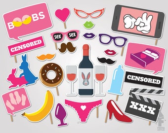 Sex party Printable Photobooth Props - Printable Sex party props - Sex party Props- Printable Sex Party props- funny Printable Photobooth