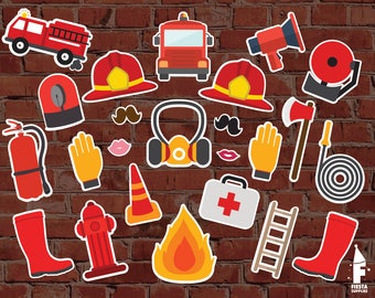 Fireman Party, Fireman Birthday, Firefighter Party, Fire Truck Party, Fireman Theme, Fire Department Party, Printable PDF