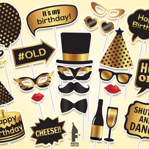 Birthday Printable Photo Booth Props, Birthday Photo Booth Props ...