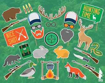 Hunting Photo Booth Props: printable PHOTO Prop - Etsy