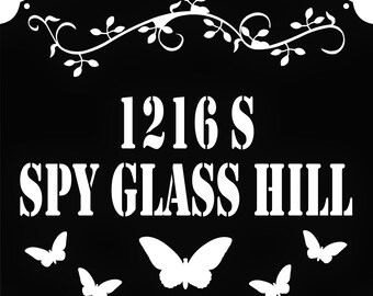 Custom Metal Address Sign | Etsy