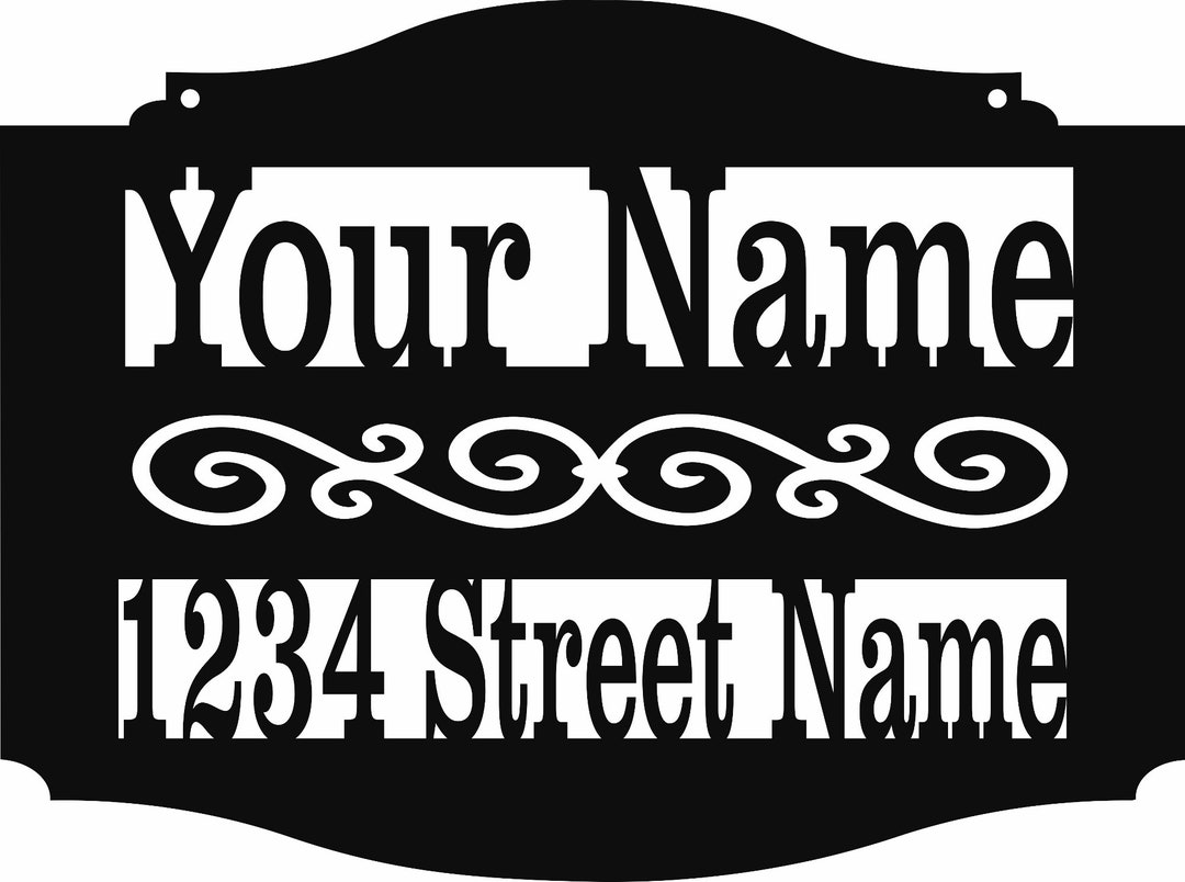 Custom Metal Address Sign - Etsy