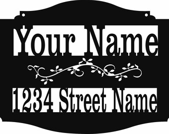 Custom Metal Address Sign - Etsy