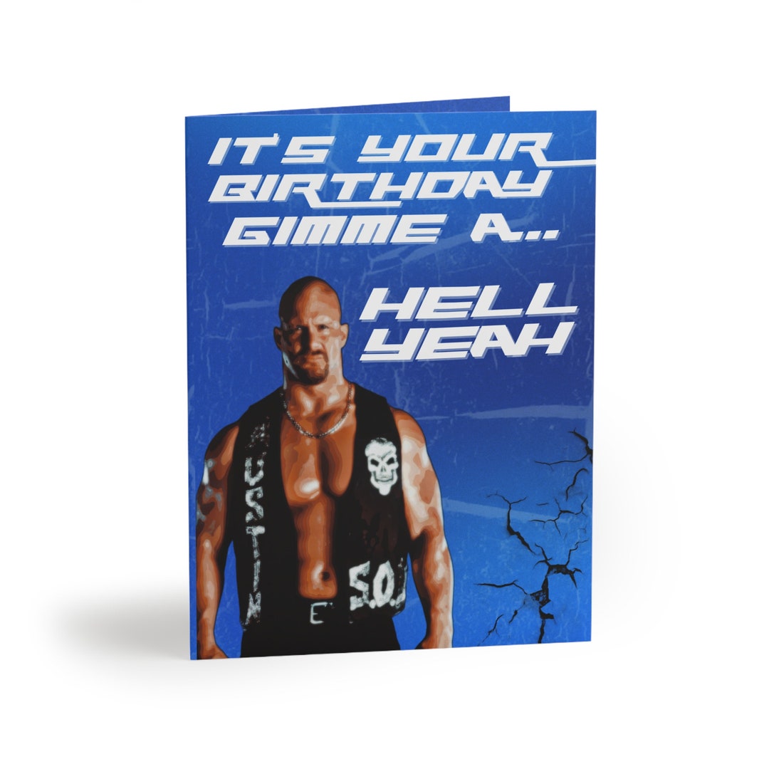 Stone Cold Birthday Card - Etsy
