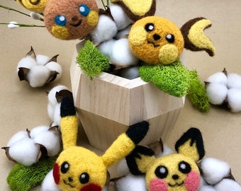 Pika Line Felt Broaches