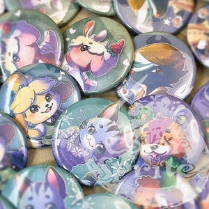 AC Villager Button Set