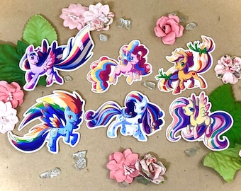 Rainbow Power Mane 6 Sticker Set