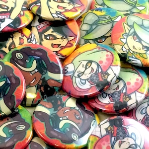 Ensemble de boutons Splatoon Tunes