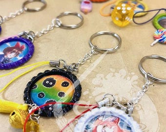 Bottle Cap Keychains