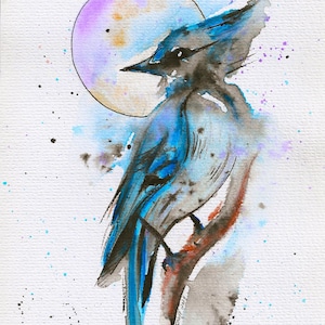 Blue Jay - Original Watercolor Painting