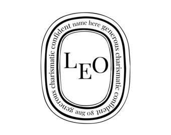 TPL // DIGITAL Download Zodiac CANCERE Diptyque Sticker, Faux Diptyque ...