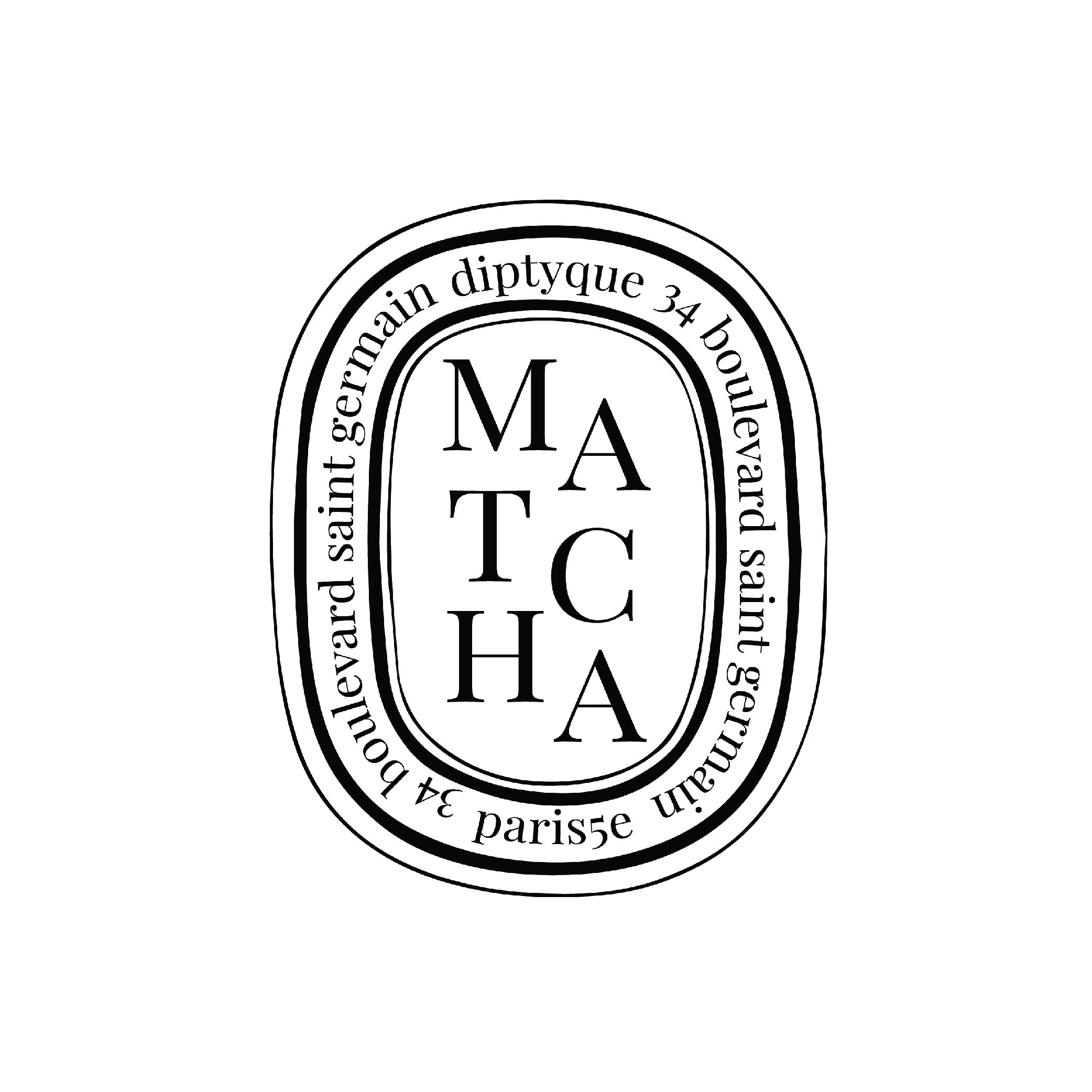 TPL // Digital Download - MATCHA Diptyque Sticker, Faux Diptyque