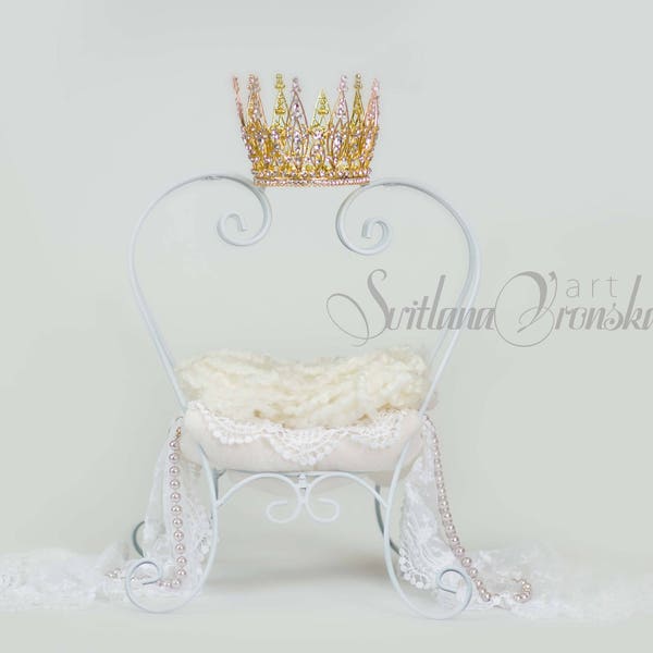 Princess Bed, soft, gentle original Digital Backdrop/prop for newborn composite, newborn digital backdrops