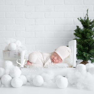 Snowy Winter Digital Backdrop Newborn Digital Background
