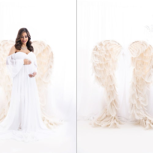Digital Backdrop Angel Wings Digital Background for Maternity Etsy