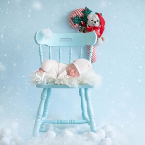 Christmas Digital backdrop Newborn Digital Background Snowy Winter Backdrop for Newborn Photo Composite