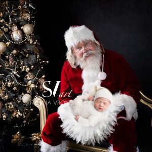Newborn Digital Backdrop Christmas Backdrop Santa Claus Newborn Digital Background Newborn Photography Backdrop