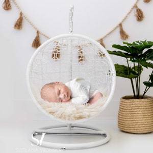 Newborn Digital Backdrop Bohemian Baby Swing Newborn Digital Background