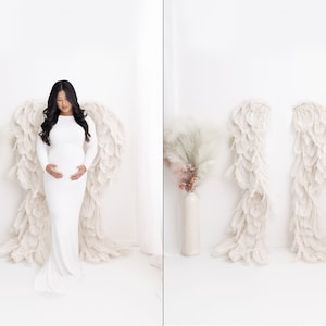 Digital Backdrop Maternity Wings Set of two Angel Wings Digital Background Maternity Photo Overlay