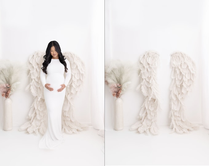 Digital Backdrop Maternity Wings Set of Two Angel Wings - Etsy