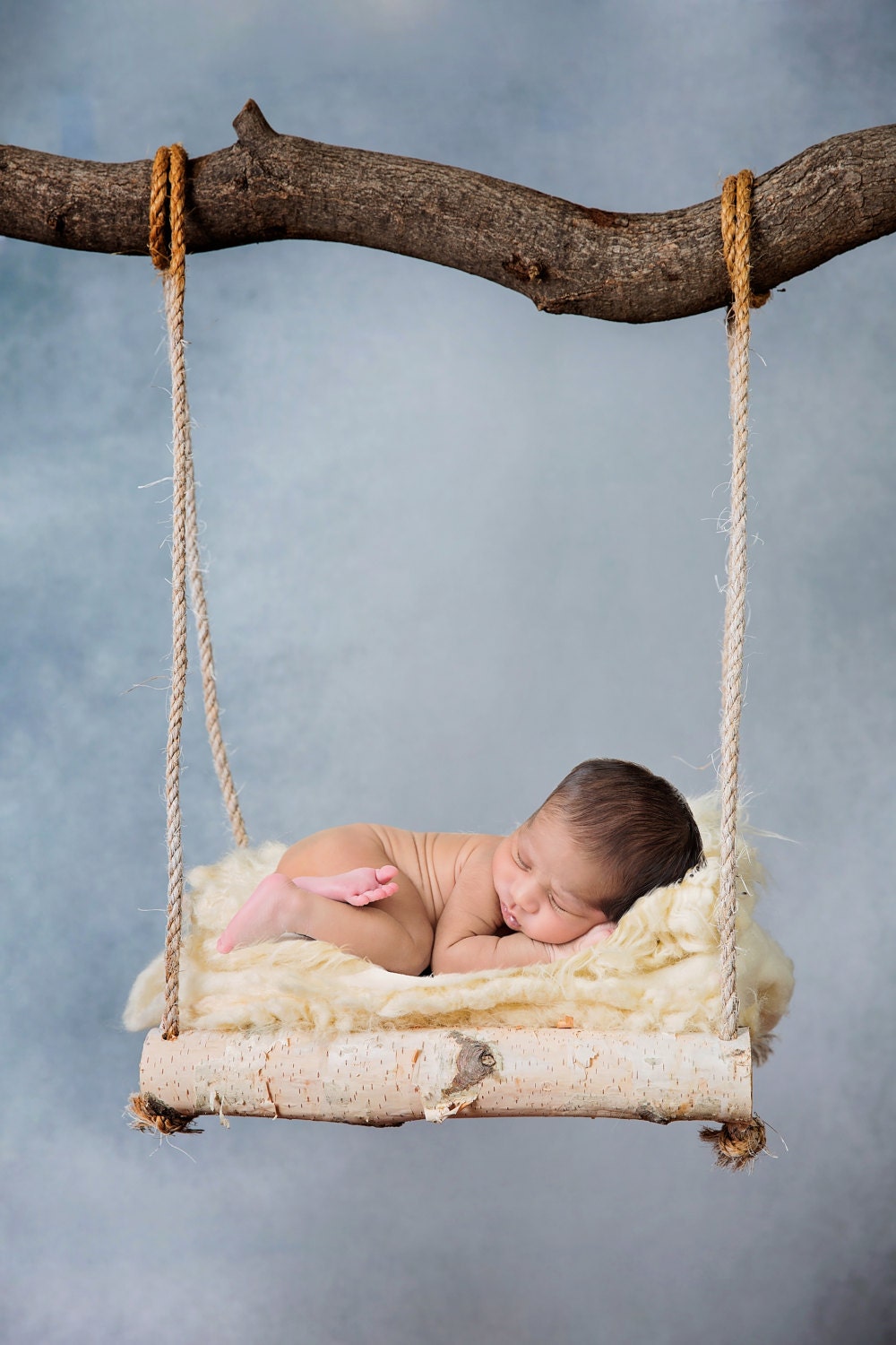 Accessoire De Photographie Pour Nouveau-né - Balançoire En Bois - Accessoire De Photographie Pour Bébé
