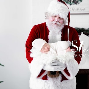 Christmas Newborn Digital Backdrop, Santa Claus